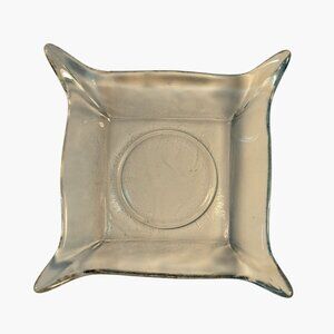 Clear Glass Square Flower Pot Drip Tray Plate